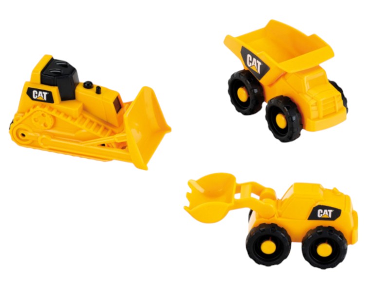 Базовый игровой транспорт для малыша Klein Cat® - игрушечный набор строительных машин, 1:50 (3236)