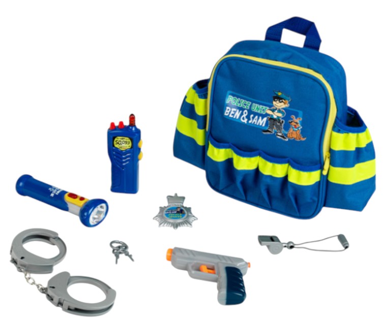 Сюжетно-ролевая игра. Набор-профессий Klein PRO - Игрушечный рюкзак полицейского с аксессуарами (8802)