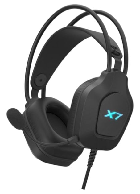 Гарнітура дротова ігрова A4tech XH-200 (Black) - Фото 1