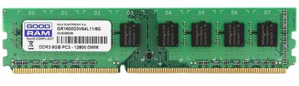 Фото - Память DDR Goodram DDR3 8Gb 1600MHz (GR1600D3V64L11/8G) Фото - Память DDR Goodram DDR3 8Gb 1600MHz (GR1600D3V64L11/8G)