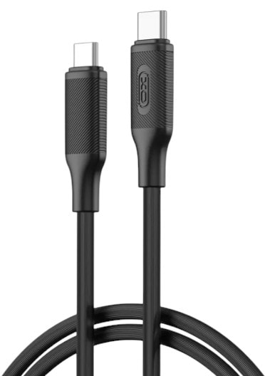 Фото - Кабель синхронизации данных XO USB Type-C - USB Type-C (NB-Q265B-CC.black)