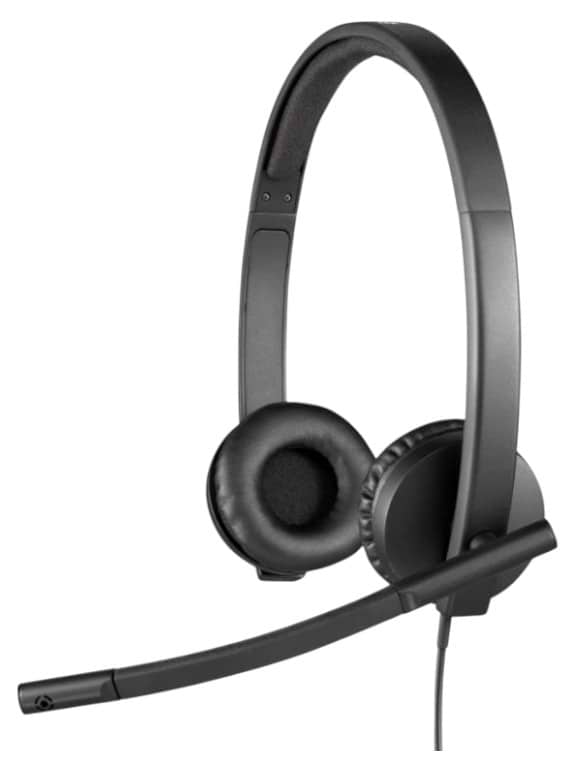 Гарнитура проводная Logitech H570e Corded Stereo USB Headset (Teams version) Black (981-001430) - Фото 1