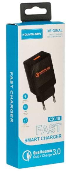 Сетевое зарядное устройство Atcom 220В/USB CX-18 (20303)