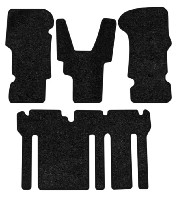 Коврики ворсовые в салон авто EVAtech Standard для Hyundai H-1 (TQ) 2007-2020 2 поколение Minivan EU черный кант HY13089ZD4LA2VEB