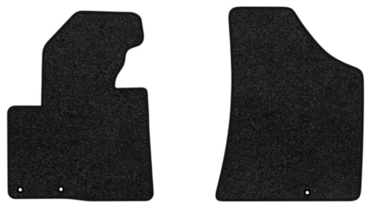 Килимки ворсові в салон авто EVAtech Premium для Hyundai Santa FE (CM) Restyling (Floor Gas Pedal) 5 seats (3 clips) 2010-2012 2 покоління SUV EU чорний кант HY13312AG2KD3VPB