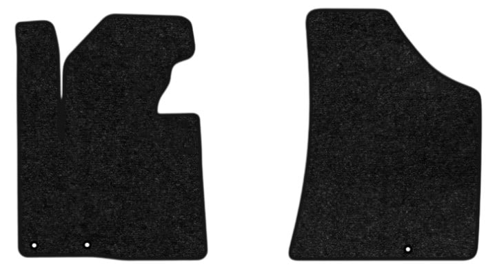 Килимки ворсові в салон авто EVAtech Standard для Hyundai Santa FE (CM) Restyling (Floor Gas Pedal) 5 seats (3 clips) 2010-2012 2 покоління SUV EU чорний кант HY13312AV2KD3VEB