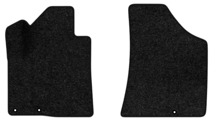 Килимки ворсові в салон авто EVAtech Standard для Hyundai Santa FE (CM) Restyling (Hinged Gas Pedal) 7 seats (3 clips) 2010-2012 2 покоління SUV EU чорний кант HY13314AE2KD3VEB