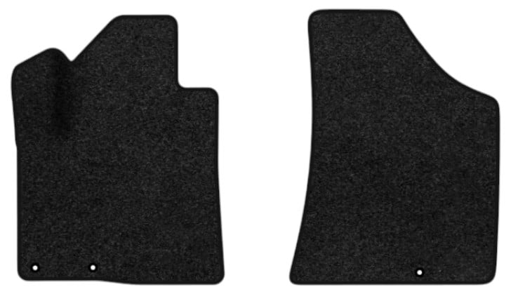 Килимки ворсові в салон авто EVAtech Premium для Hyundai Santa FE (CM) Restyling (Hinged Gas Pedal) 7 seats (3 clips) 2010-2012 2 покоління SUV EU чорний кант HY13314AE2KD3VPB