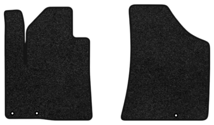 Килимки ворсові в салон авто EVAtech Premium для Hyundai Santa FE (CM) Restyling (Hinged Gas Pedal) 7 seats (3 clips) 2010-2012 2 покоління SUV EU чорний кант HY13314AV2KD3VPB