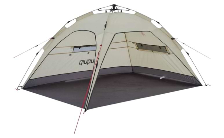 Палатка Uquip Buzzy UV 50+ Sand/Grey (241004)