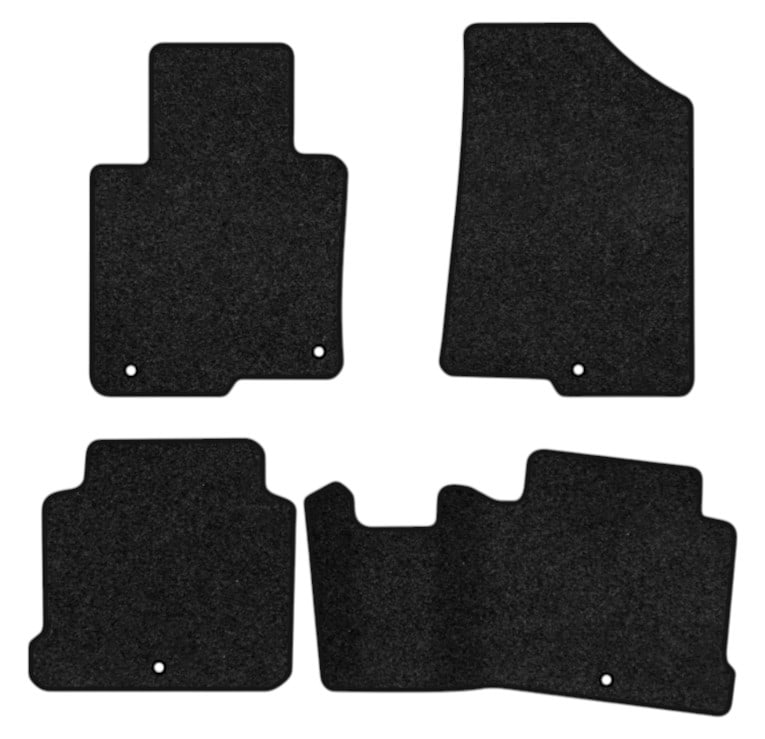 Коврики ворсовые в салон авто EVAtech Premium Hyundai Sonata (LF) 2014-2019 7 поколение Sedan Korea черный кант HY13863PGR4KH5VPB