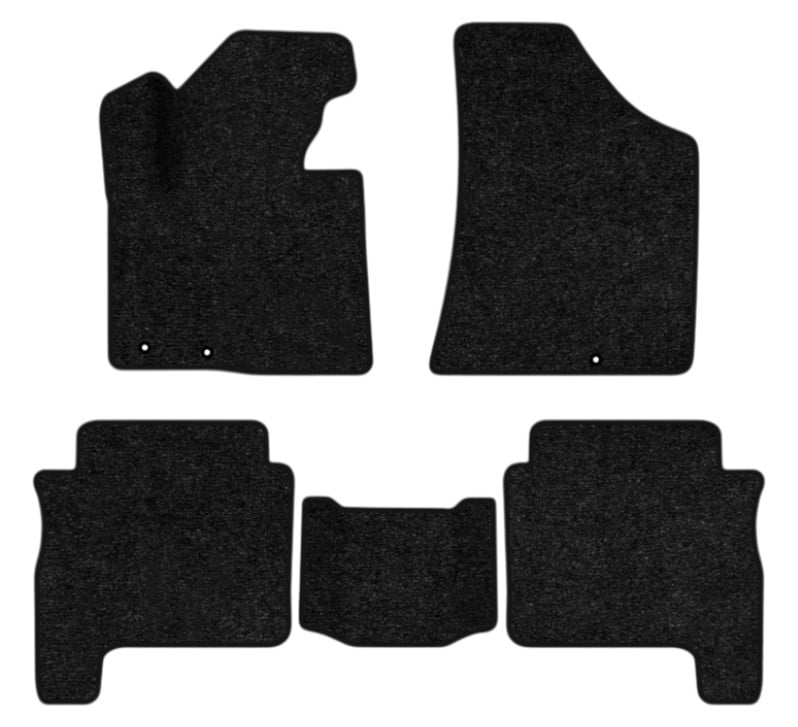 Коврики ворсовые в салон авто EVAtech Standard Hyundai Santa FE (CM) Restyling (Floor Gas Pedal) 5 seats 2010-2012 2 поколение SUV USA черный кант HY13946CE5KD3VEB