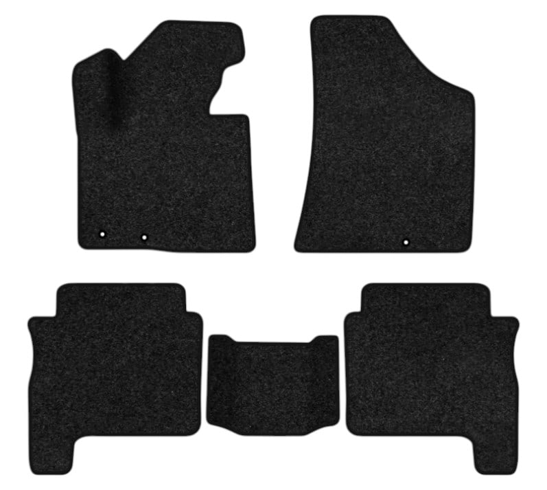 Коврики ворсовые в салон авто EVAtech Premium Hyundai Santa FE (CM) Restyling (Floor Gas Pedal) 5 seats 2010-2012 2 поколение SUV USA черный кант HY13946CE5KD3VPB
