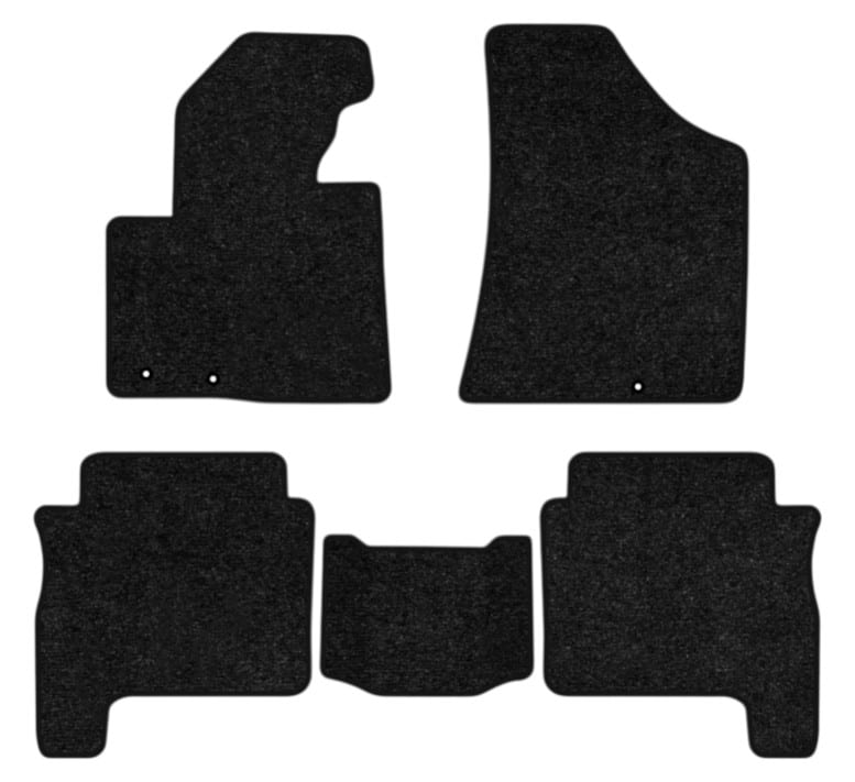 Коврики ворсовые в салон авто EVAtech Standard Hyundai Santa FE (CM) Restyling (Floor Gas Pedal) 5 seats 2010-2012 2 поколение SUV USA черный кант HY13946CG5KD3VEB