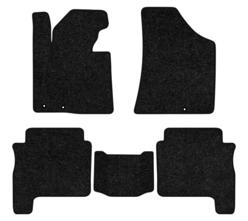 Коврики ворсовые в салон авто EVAtech Standard Hyundai Santa FE (CM) Restyling (Floor Gas Pedal) 5 seats 2010-2012 2 поколение SUV USA черный кант HY13946CV5KD3VEB