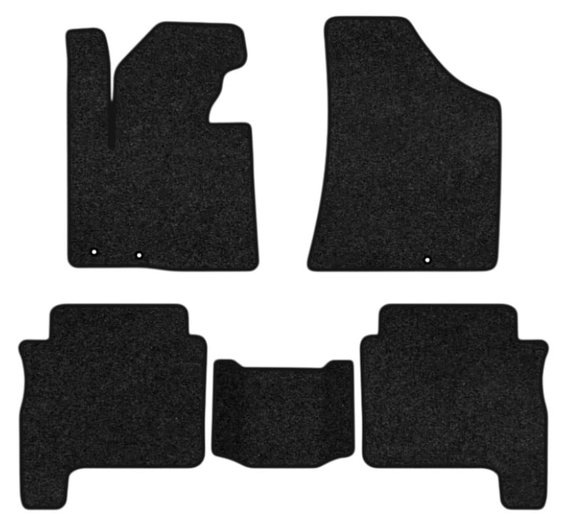 Коврики ворсовые в салон авто EVAtech Premium Hyundai Santa FE (CM) Restyling (Floor Gas Pedal) 5 seats 2010-2012 2 поколение SUV USA черный кант HY13946CV5KD3VPB