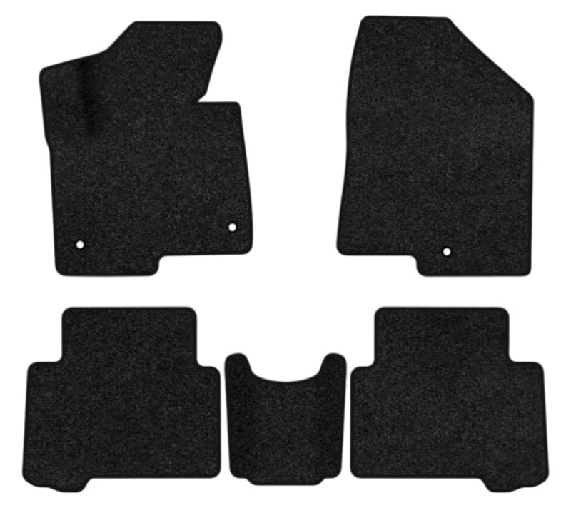 Коврики ворсовые в салон авто EVAtech Premium Hyundai Santa FE (DM) 5 seats (3 clips) 2012-2017 3 поколение SUV Korea черный кант HY13948CE5KH3VPB