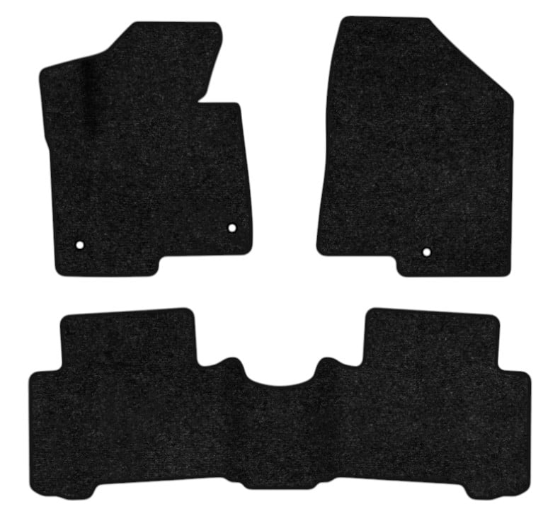 Коврики ворсовые в салон авто EVAtech Standard Hyundai Santa FE (DM) 5 seats (3 clips) 2012-2017 3 поколение SUV Korea черный кант HY13948ZE3KH3VEB