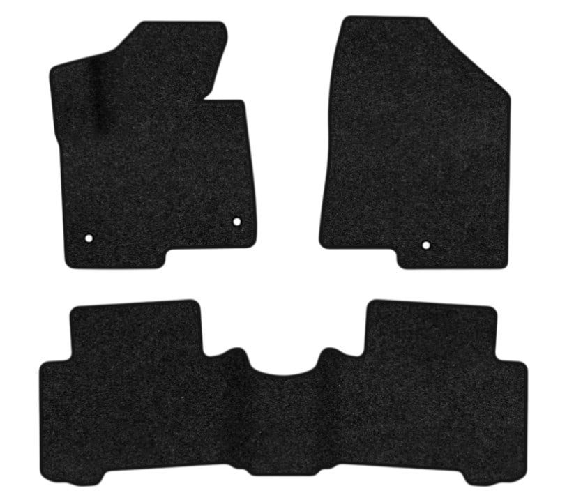 Коврики ворсовые в салон авто EVAtech Premium Hyundai Santa FE (DM) 5 seats (3 clips) 2012-2017 3 поколение SUV Korea черный кант HY13948ZE3KH3VPB