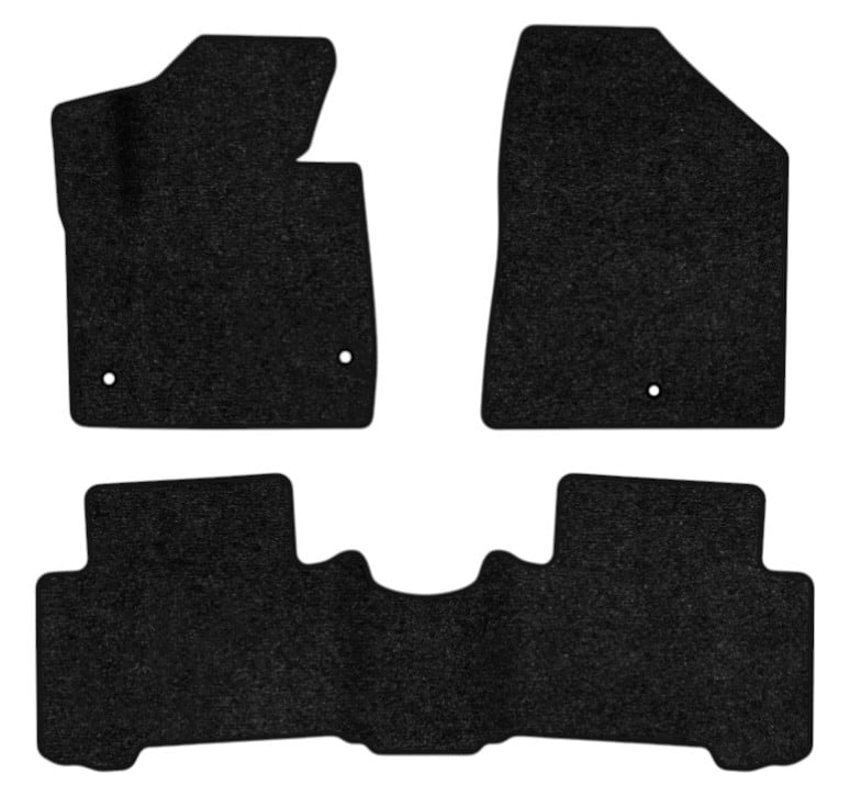 Коврики ворсовые в салон авто EVAtech Standard Hyundai Santa FE (DM) 5 seats (3 clips) 2012-2017 3 поколение SUV Korea черный кант HY13948ZEC3KH3VEB