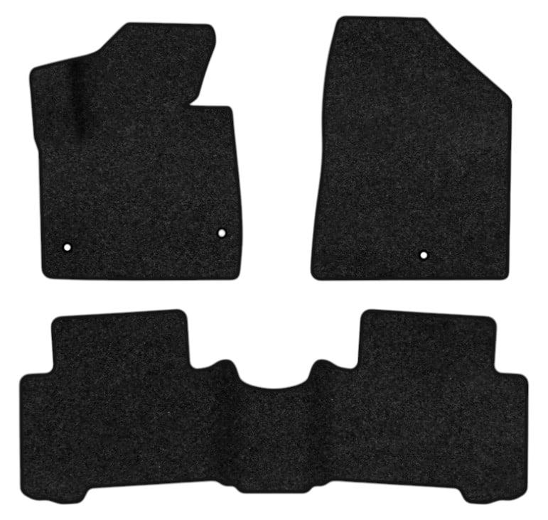 Коврики ворсовые в салон авто EVAtech Premium Hyundai Santa FE (DM) 5 seats (3 clips) 2012-2017 3 поколение SUV Korea черный кант HY13948ZEC3KH3VPB