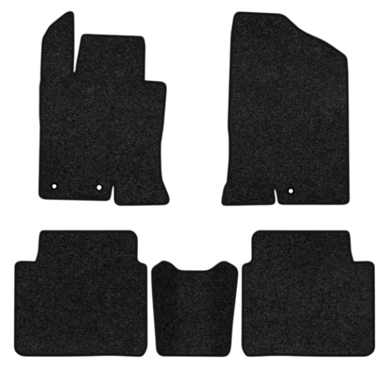 Коврики ворсовые в салон авто EVAtech Premium Hyundai Sonata (YF) Hybrid 2009-2014 6 поколение Sedan Korea черный кант HY13981CVB5KH3VPB