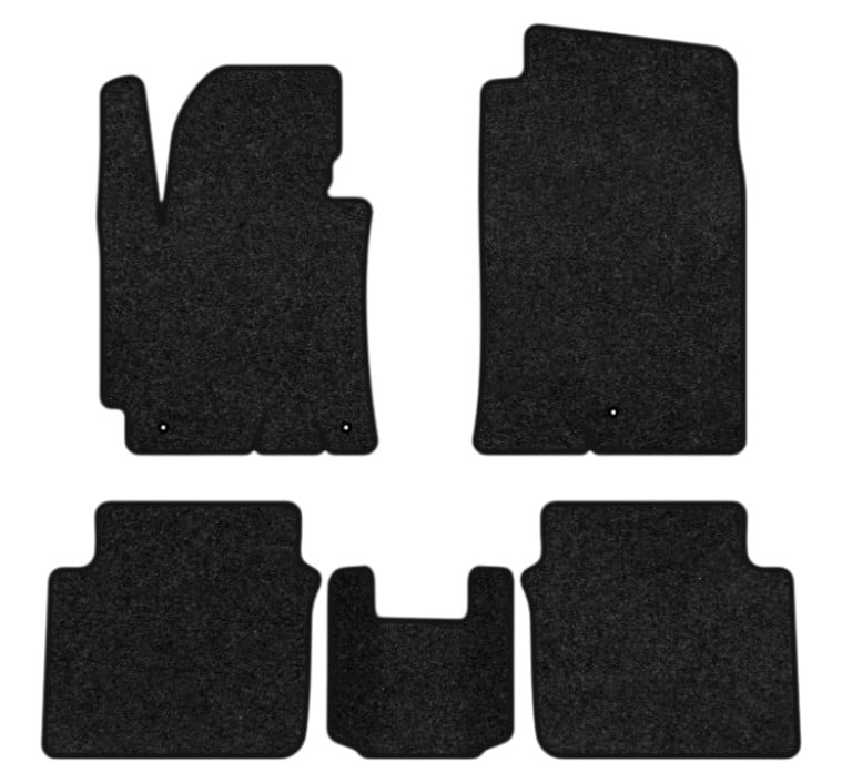 Коврики ворсовые в салон авто EVAtech Premium Hyundai Elantra (MD) (3 clips) 2010-2015 5 поколение Sedan EU черный кант HY14215C5LA3VPB