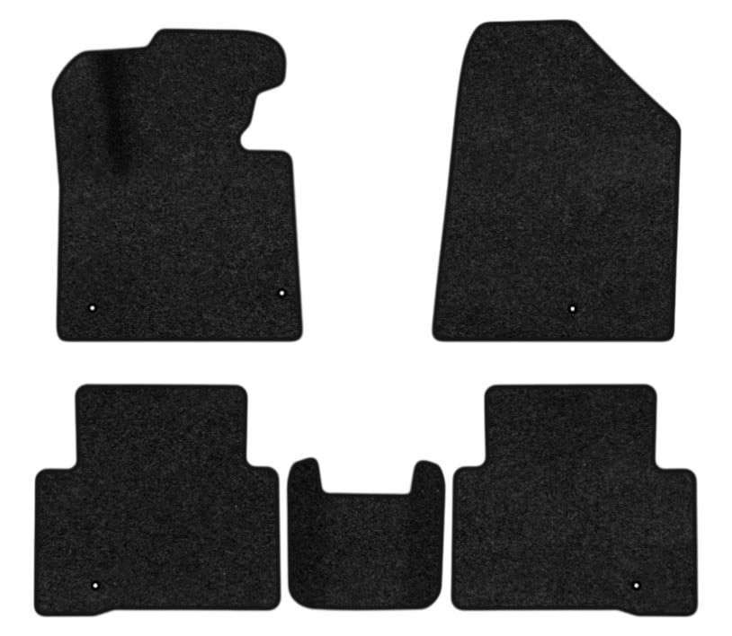 Коврики ворсовые в салон авто EVAtech Premium Hyundai Santa FE Sport (DM) 2012-2018 3 поколение SUV USA черный кант HY14252CE5LA5VPB