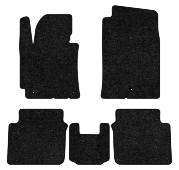 Коврики ворсовые в салон авто EVAtech Standard Hyundai Elantra (MD) (3 clips) 2010-2015 5 поколение Sedan EU черный кант HY14215C5LA3VEB