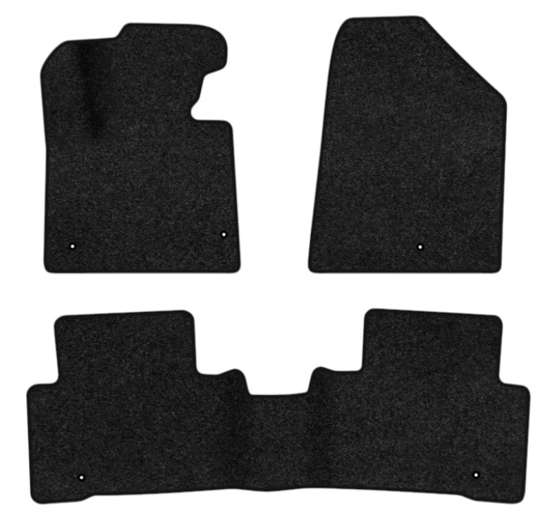 Коврики ворсовые в салон авто EVAtech Premium Hyundai Santa FE Sport (DM) 2012-2018 3 поколение SUV USA черный кант HY14252ZE3LA5VPB