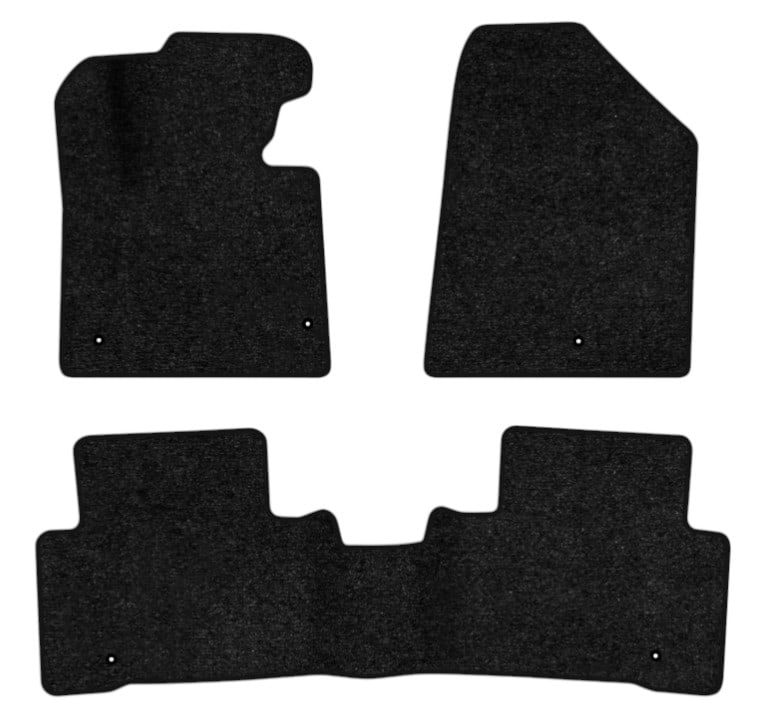 Коврики ворсовые в салон авто EVAtech Standard Hyundai Santa FE Sport (DM) 2012-2018 3 поколение SUV USA черный кант HY14252ZE3LA5VEB