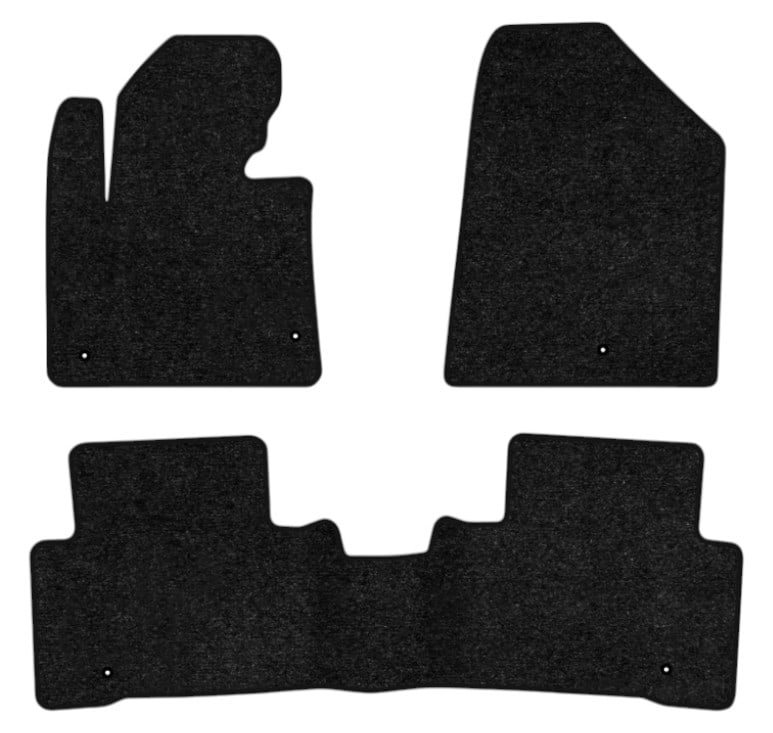 Коврики ворсовые в салон авто EVAtech Standard Hyundai Santa FE Sport (DM) 2012-2018 3 поколение SUV USA черный кант HY14252ZV3LA5VEB