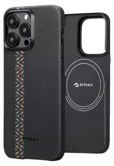 Чехол для смартфона Pitaka MagEZ Case 4 Fusion Weaving Rhapsody for iPhone 15 Pro (FR1501P) - Фото 1