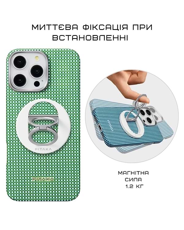 Фото - Держатель-кольцо Pitaka MagEZ Grip 3 Forest Green (MGF2405)