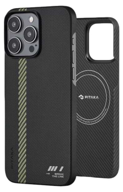 Чехол для смартфона Pitaka MagEZ Case 5 Break The Line for iPhone 15 Pro (KI1501BTL) - Фото 1