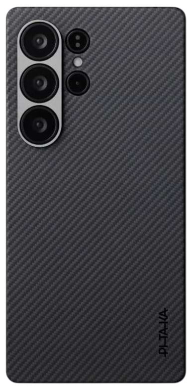 Чохол для смартфону Pitaka Ultra-Slim Case Classic Twill 600D Black/Grey for Samsung Galaxy S25 Ultra (KS2501U) - Фото 1