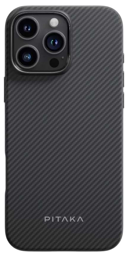 Чохол для смартфону Pitaka Military-Grade Protective Classic Twill 600D Black/Grey for iPhone 16 Pro Max (KI1601PMPA) - Фото 1