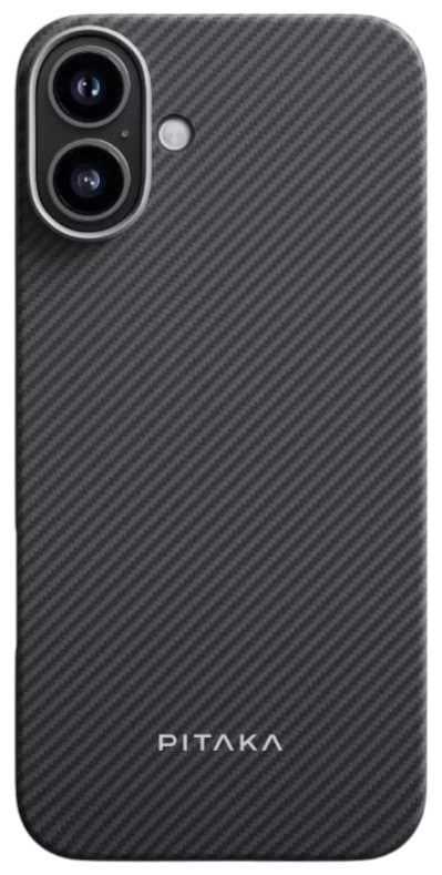 Фото - Чохол для смартфону Pitaka Ultra-Slim Classic Twill 600D Black/Grey for iPhone 16 (KI1601A)