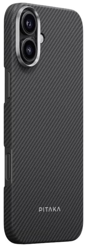 Фото - Чохол для смартфону Pitaka Ultra-Slim Classic Twill 600D Black/Grey for iPhone 16 (KI1601A)
