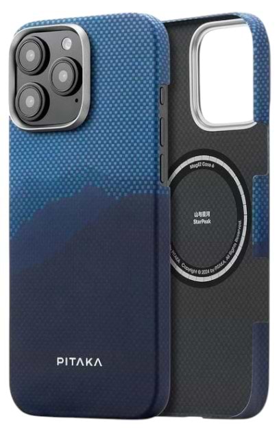 Чохол для смартфону Pitaka Tactile Woven StarPeak Lumintex Over The Horizon for iPhone 16 Pro Max (KI1604POTH) - Фото 1