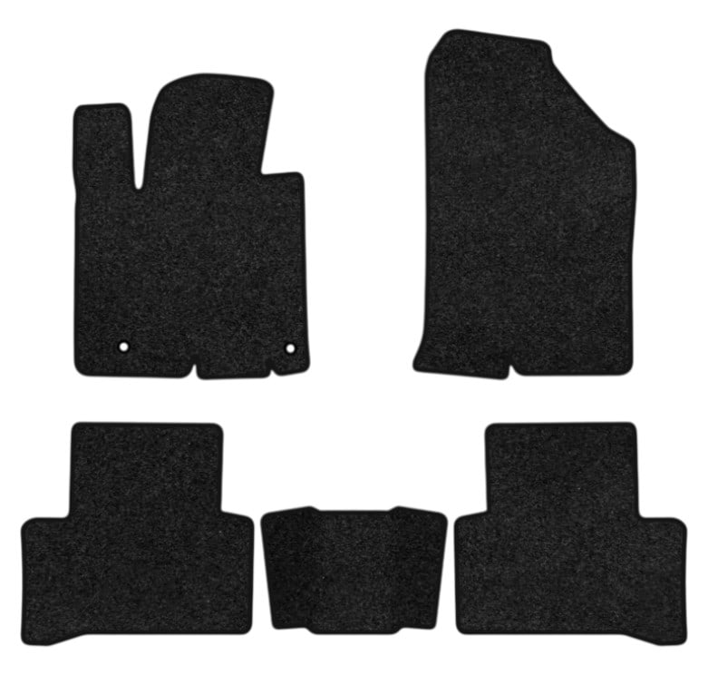 Коврики ворсовые в салон авто EVAtech Premium для Hyundai Tucson (NX4) (Short base) 2021 4 поколение SUV EU черный кант HY14415CV5KH2VPB