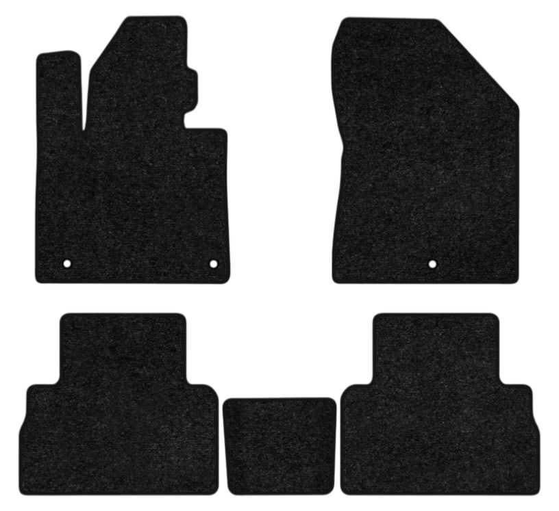 Коврики ворсовые в салон авто EVAtech Standard для Hyundai Santa FE (TM) 5 seats 2018-2020 4 поколение SUV Korea черный кант HY23821CV5KH3VEB