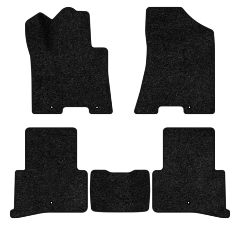 Коврики ворсовые в салон авто EVAtech Standard для Hyundai Tucson (Squib VL+VR) 2015-2021 3 поколение SUV USA черный кант HY32611CE5LA5VEB