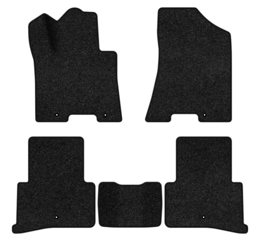 Коврики ворсовые в салон авто EVAtech Premium для Hyundai Tucson (Squib VL+VR) 2015-2021 3 поколение SUV USA черный кант HY32611CE5LA5VPB