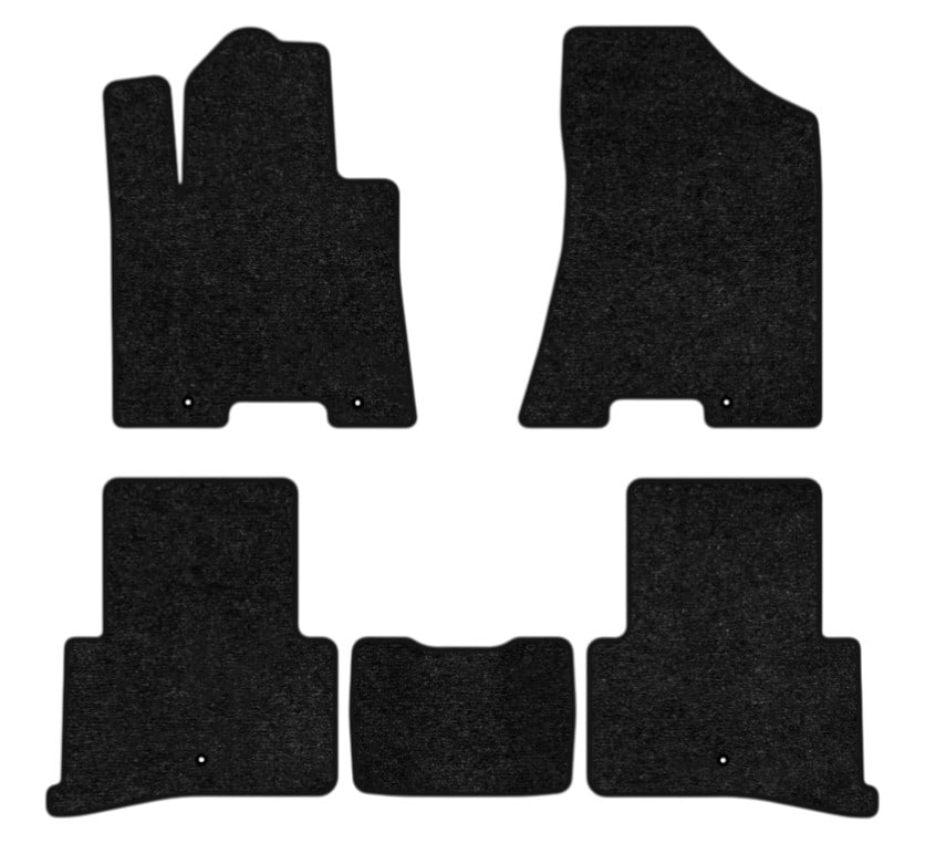 Коврики ворсовые в салон авто EVAtech Standard для Hyundai Tucson (Squib VL+VR) 2015-2021 3 поколение SUV USA черный кант HY32611CV5LA5VEB