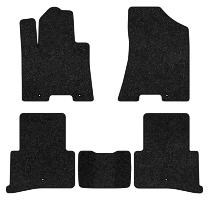 Коврики ворсовые в салон авто EVAtech Premium для Hyundai Tucson (Squib VL+VR) 2015-2021 3 поколение SUV USA черный кант HY32611CV5LA5VPB