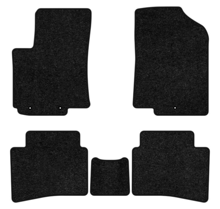 Коврики ворсовые в салон авто EVAtech Standard для Hyundai Solaris (RBr) 2010-2017 1 поколение Sedan EU черный кант HY33197CG5LA3VEB