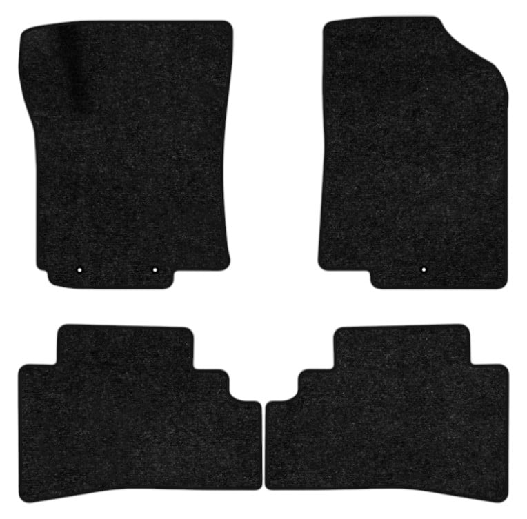 Коврики ворсовые в салон авто EVAtech Standard для Hyundai Solaris (RBr) 2010-2017 1 поколение Sedan EU черный кант HY33197PEC4LA3VEB