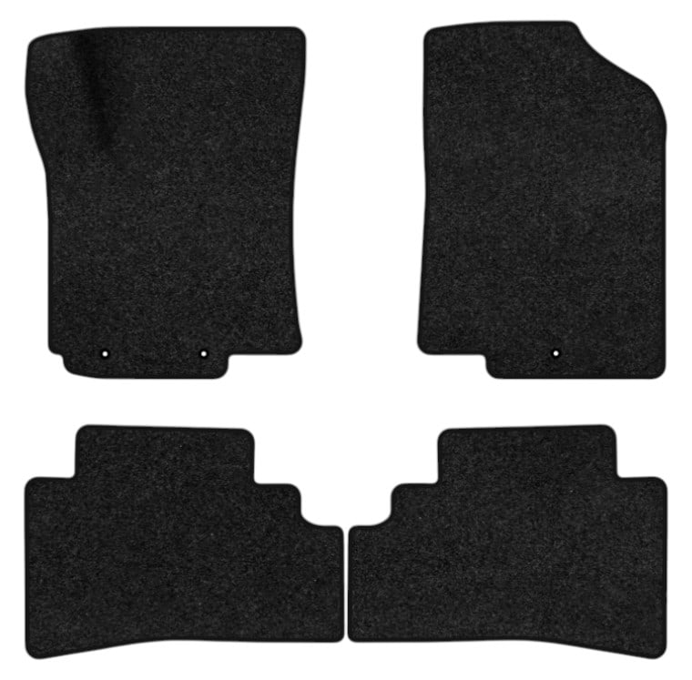 Коврики ворсовые в салон авто EVAtech Premium для Hyundai Solaris (RBr) 2010-2017 1 поколение Sedan EU черный кант HY33197PEC4LA3VPB