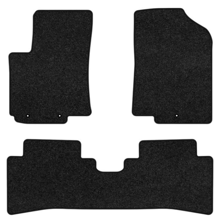 Коврики ворсовые в салон авто EVAtech Premium для Hyundai Solaris (RBr) 2010-2017 1 поколение Sedan EU черный кант HY33197ZG3LA3VPB